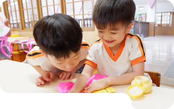「やってみたい！」があふれる園での1日